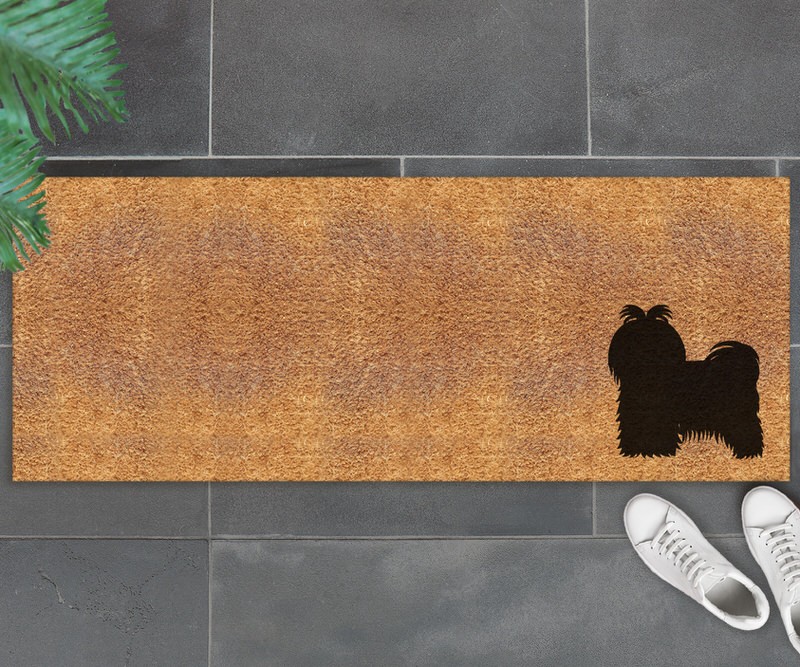 Long Maltese Dog Doormat - 115x45cm