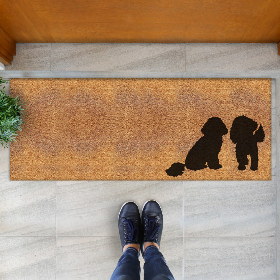 Long Cavoodle Friends Doormat - 115x45cm