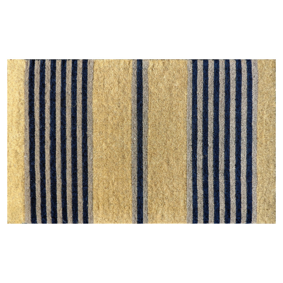 Classic Nautical Stripe 100% Coir Doormat