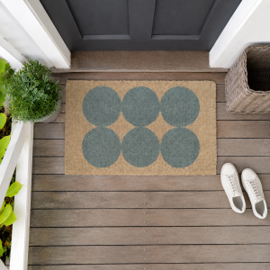 Pandora Circle Pattern Doormat, presented as a decorative entrance mat for the front doorway