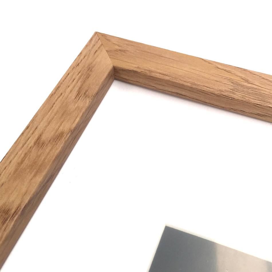 50x50cm Square American Oak Picture Frame with Mat Board, a display frame for a photograph or print
