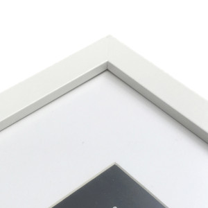 40x40cm Square White Picture Frame with Mat Board, a display frame for a photograph or print