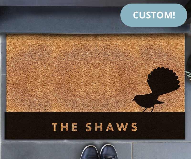 Custom Willy Wagtail Doormat - 75x45cm