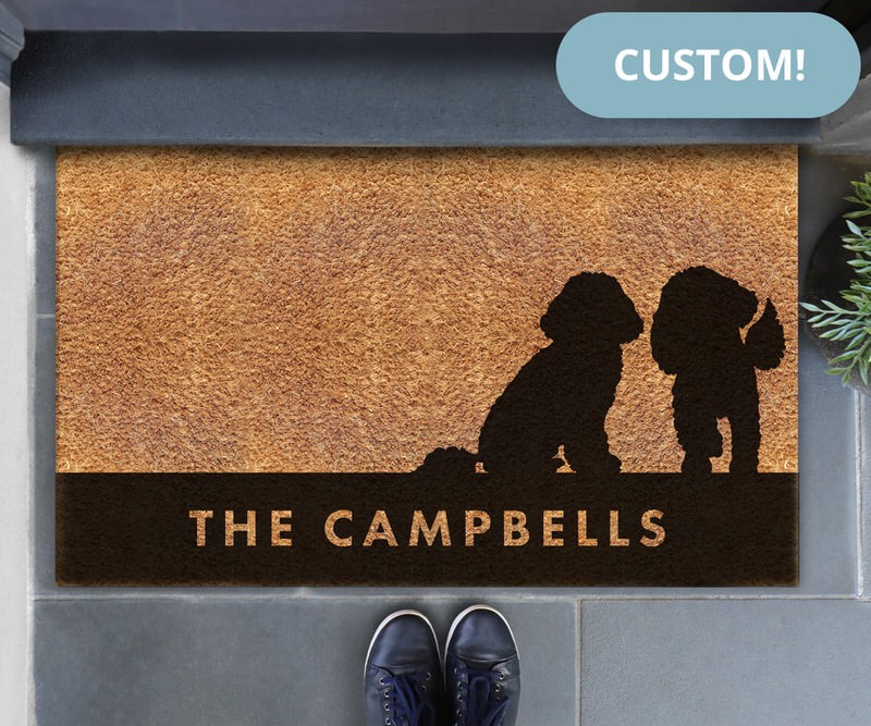 Custom Cavoodle Friends Doormat - 75x45cm