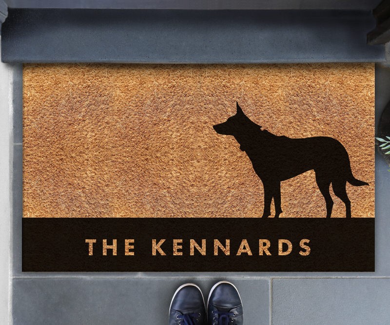 Custom Kelpie Dog Doormat - 75x45cm