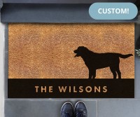 Custom Labrador Dog Doormat - 75x45cm