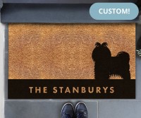 Custom Maltese Dog Doormat - 75x45cm