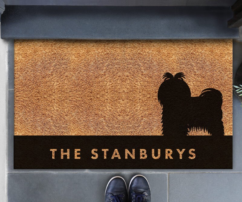 Custom Maltese Dog Doormat - 75x45cm