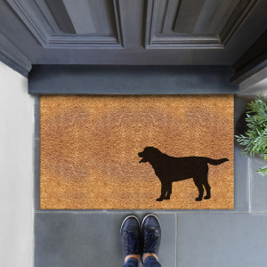 Labrador Dog Doormat - 75x45cm, an entrance mat designed for a doorway