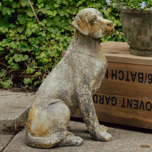 Chester Vintage Dog Sculpture, decorative home accessory