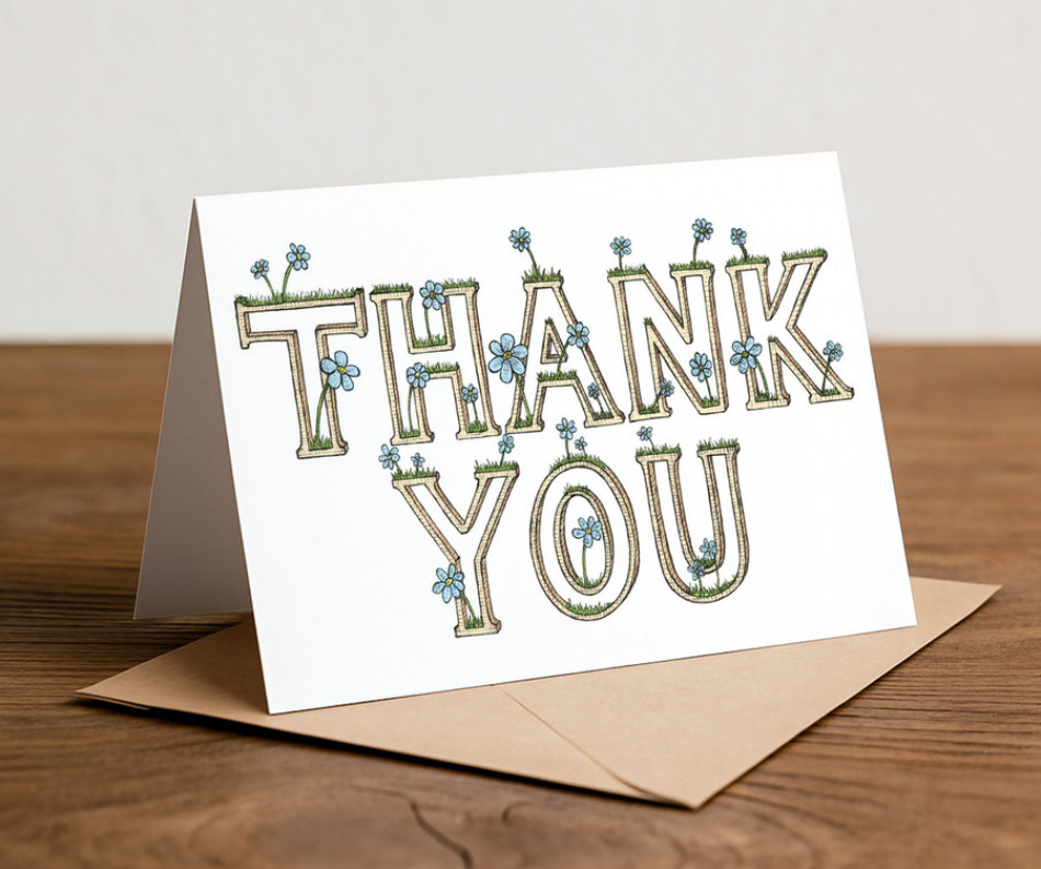Blossom Thank You Card
