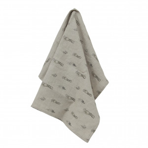 Harold the Hare Teatowel - 100% linen, shown as a standalone product for clear identification