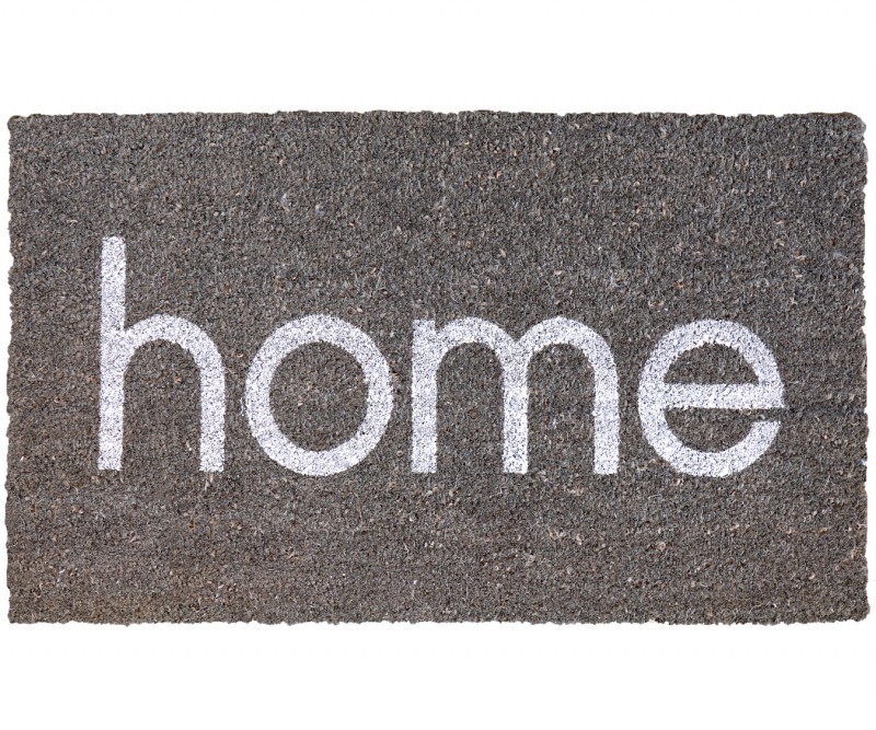 Grey Home Vinyl Backed Regular Doormat