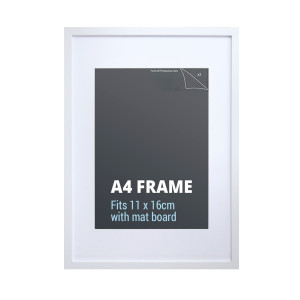 A4 White Picture Frame