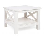 Somerville White Cross Side Table