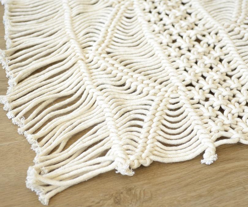 Ivory Macrame Table Placemats