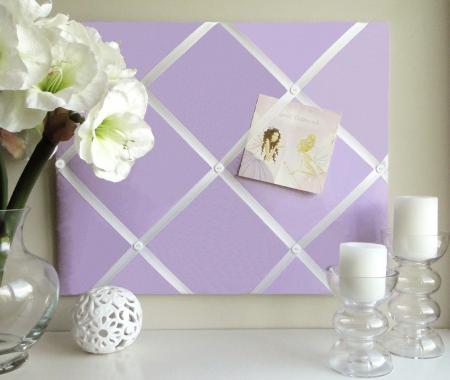 Lilac Charm Ribbon Memo Board