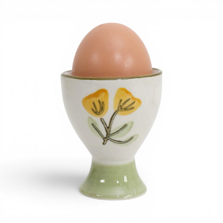 Amelia Yellow Floral Egg Cup, decorative tableware