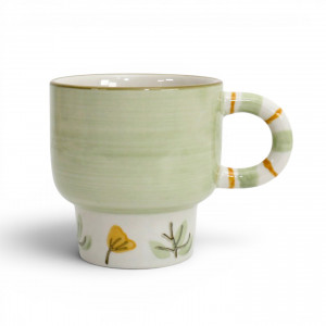 Amelia Green Mug, decorative tableware