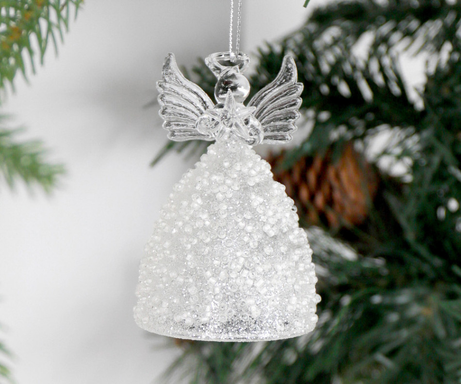 Heavenly Glass Angel Tree Decoration