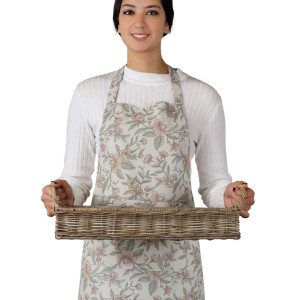 Amelia Rose Floral Apron, highlighting the product's distinctive form and defining design