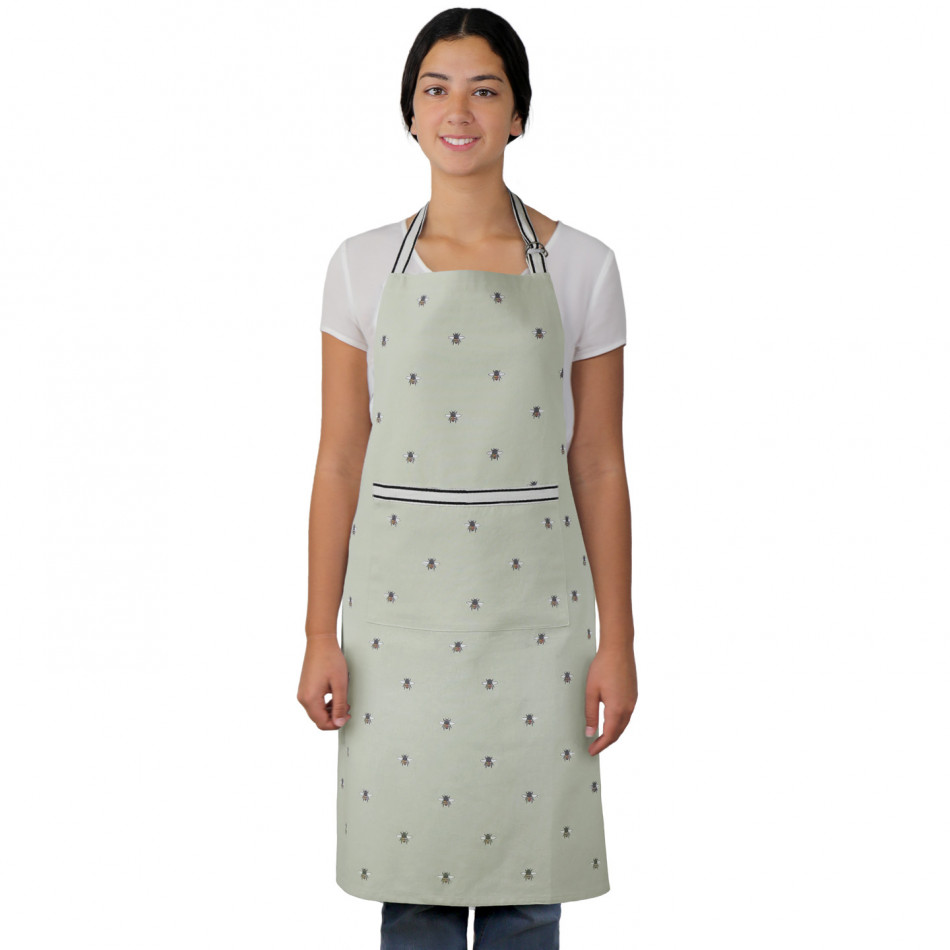 Clover Bee Kitchen Apron, shown as a standalone product for clear identification