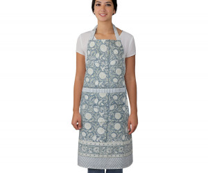 Samara Denim Blue Floral Apron
