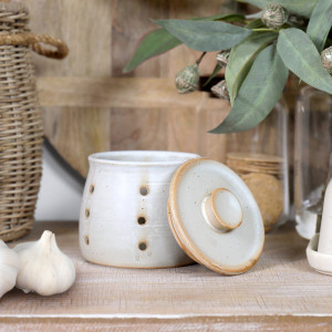 Ashbury Ceramic Garlic Vault, highlighting the product's distinctive form and defining design