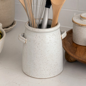 Ashbury Ceramic Utensil Holder, a functional utensil for kitchen or household use