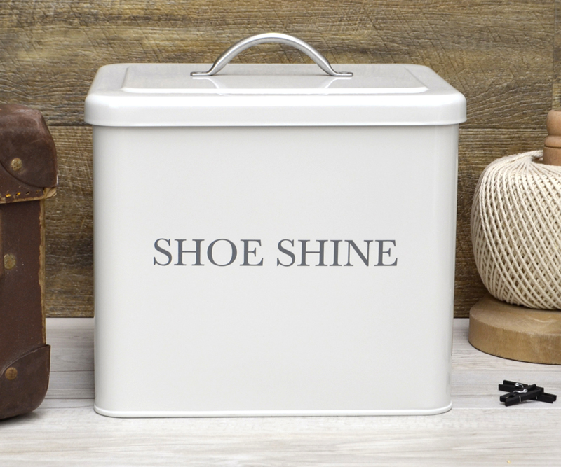 Shoe Shine Box Enamel - Chalk