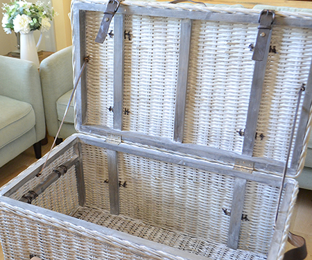 Grange Rattan Storage Trunk with Straps