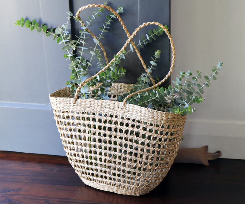 Riley Open Weave Seagrass Bag