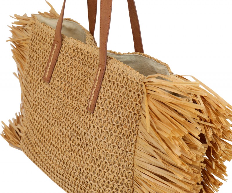 straw beach tote