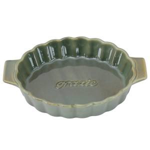 Toscana 'Grazie' Baking Dish - Olive Green, a tabletop piece suited to serving food or creating a decorative display