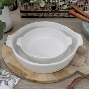 Small Easton Baking Dish - White