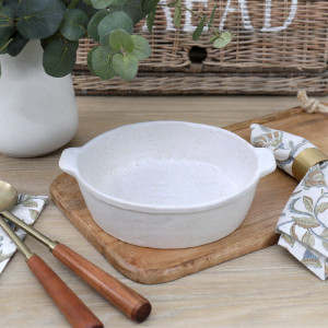 Small Easton Baking Dish - White