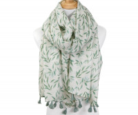 Nayeli Green Leaf Scarf