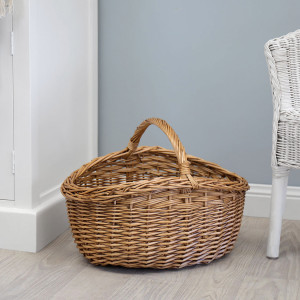 Cottage Gardener's Carry Basket, designed as a versatile storage accent for an interior space