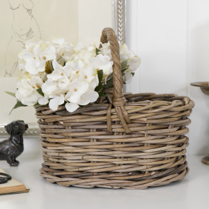 Carson Oval Carry Basket - Small, a practical basket for organising household items or creating a display