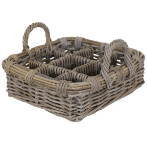 Small Daylesford Herb Rattan Basket / Caddy, a practical basket for household storage or display