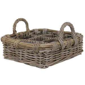 Small Daylesford Herb Rattan Basket / Caddy, designed as a versatile storage accent for an interior space