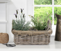 Small Daylesford Herb Rattan Basket / Caddy