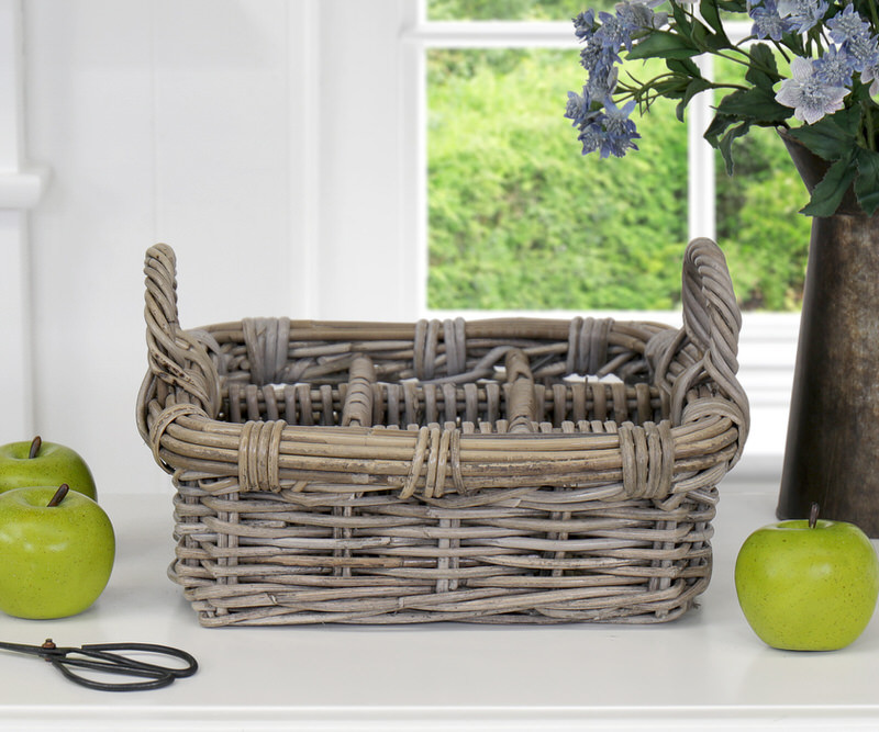 Small Daylesford Herb Rattan Basket / Caddy