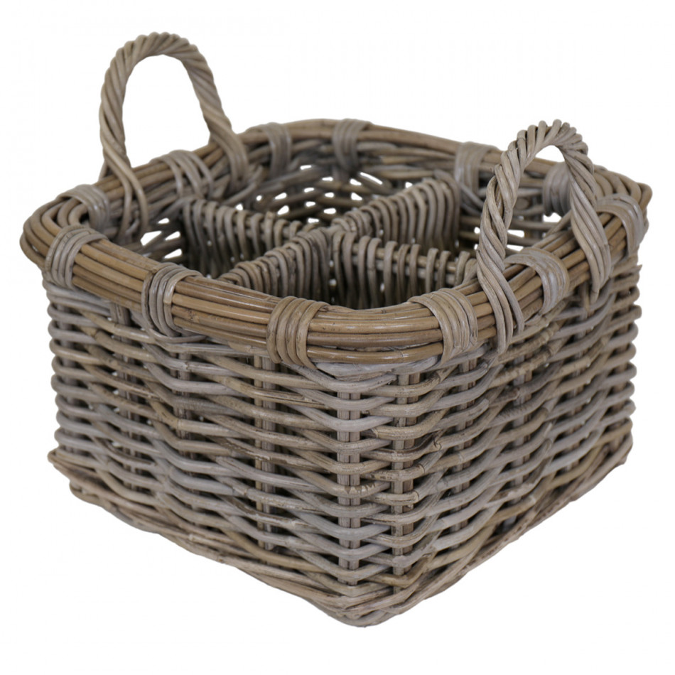 Large Daylesford Herb Rattan Basket / Caddy, a practical basket for household storage or display