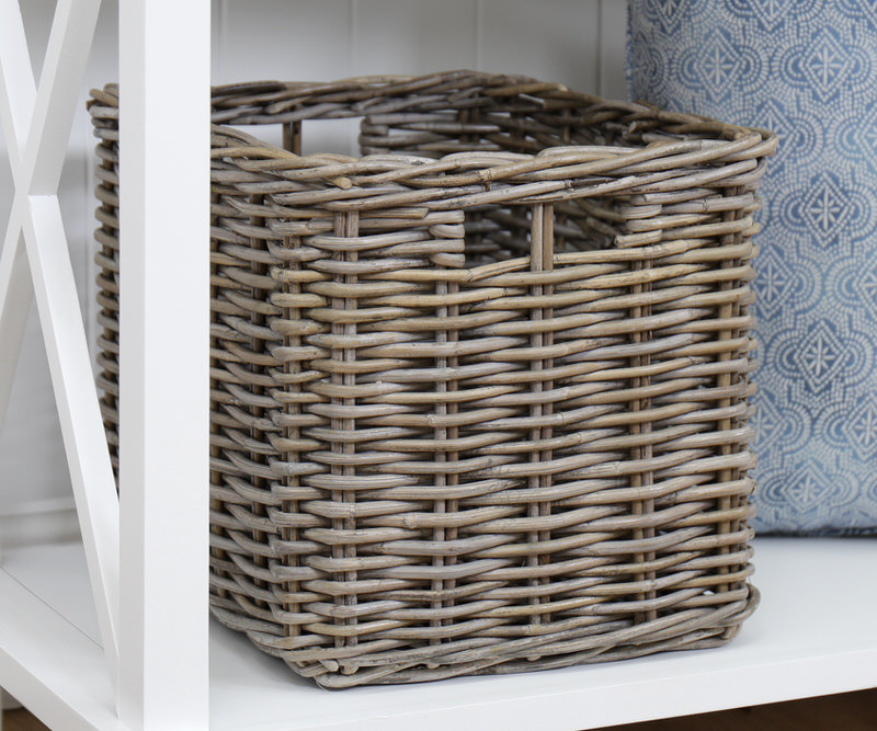 Lula Rattan Storage Basket for IKEA Kallax Shelves