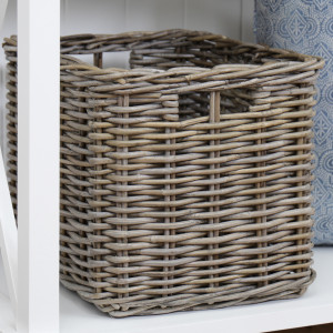 Lula Rattan Storage Basket for IKEA Kallax Shelves