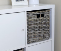 Lula Rattan Storage Basket for IKEA Kallax Shelves