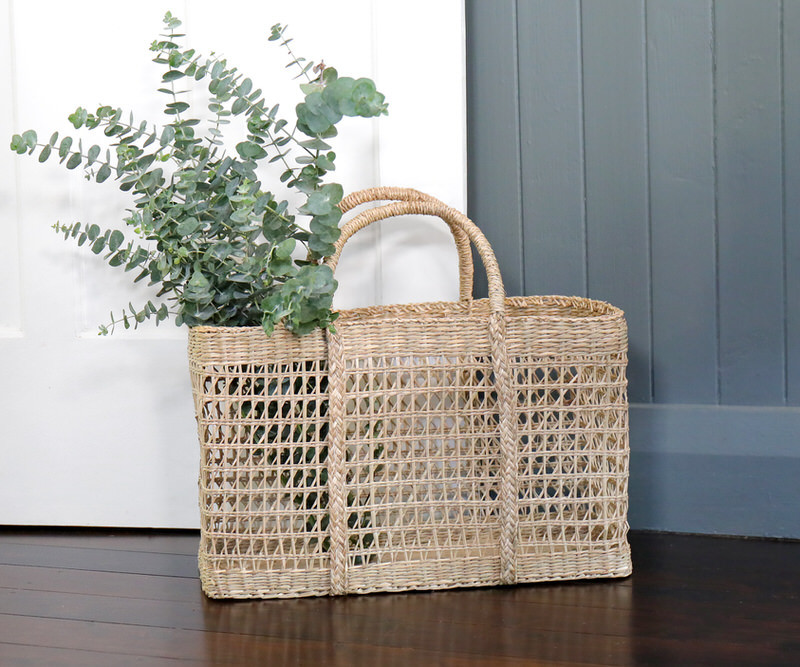 Lakeland Rectangle Seagrass Basket Large