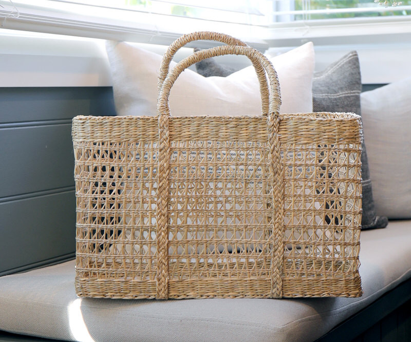 Lakeland Rectangle Seagrass Basket Large