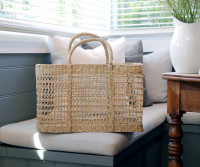 Lakeland Rectangle Seagrass Basket Large